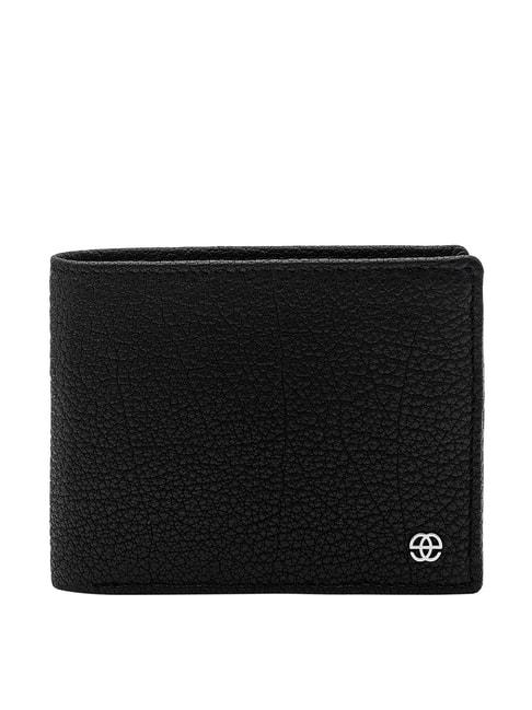 eske-black-textured-bi-fold-wallet-for-men