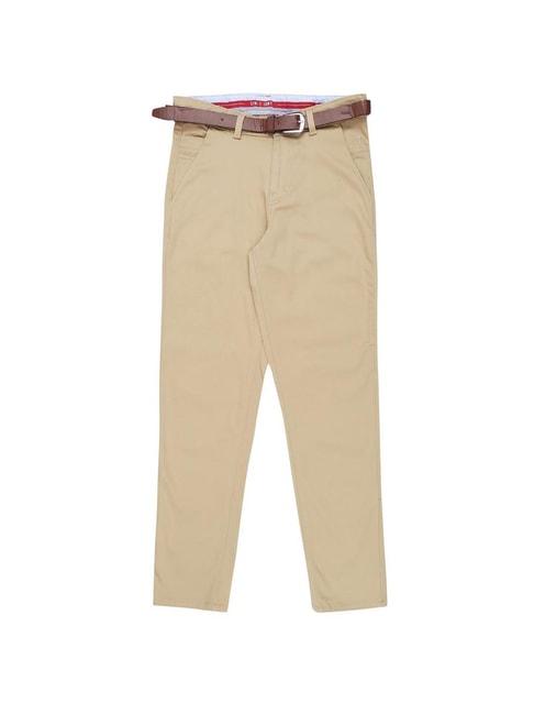 gini-&-jony-kids-beige-solid-trousers-with-belt