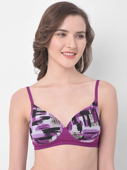 clovia-purple-non-wired-padded-push-up-bra