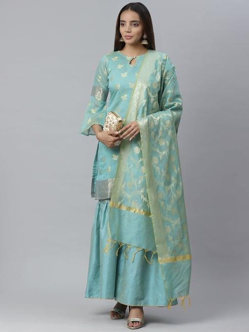 chhabra-555-blue-woven-pattern-unstitched-dress-material