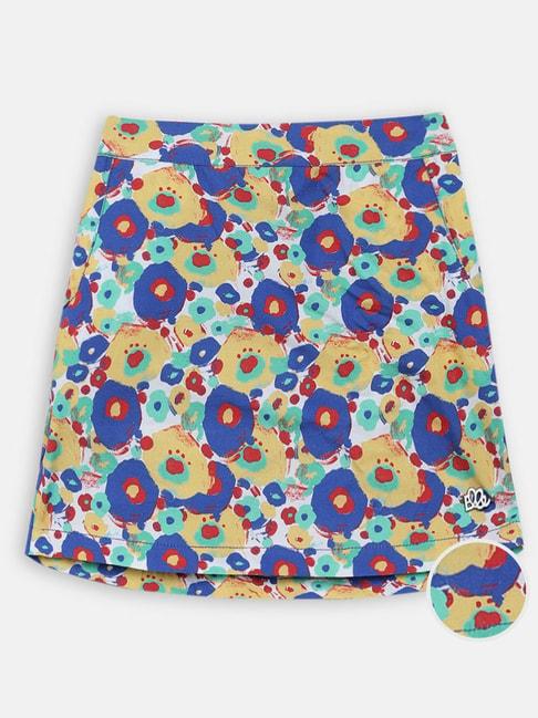 elle-kids-multicolor-cotton-printed-skirt