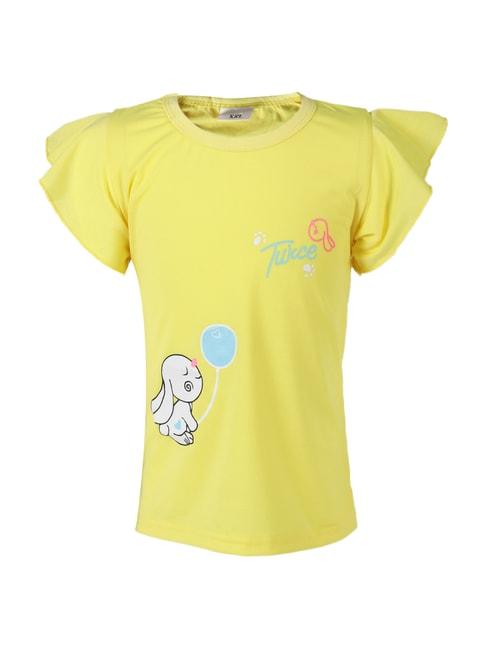 passion-petals-kids-yellow-cotton-printed-top