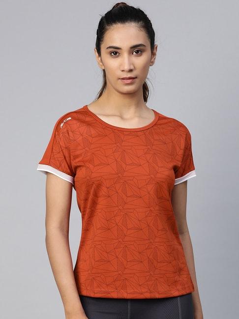 alcis-rust-printed-t-shirt