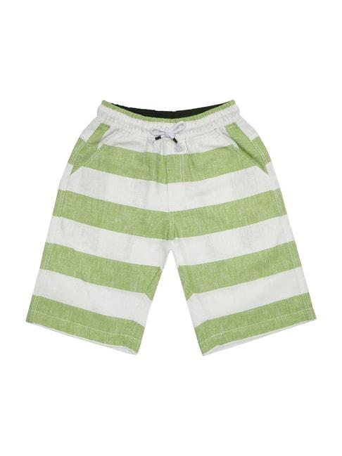 li'l-tomatoes-kids-green-cotton-striped-shorts