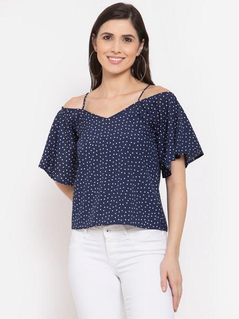 style-quotient-navy-printed-top