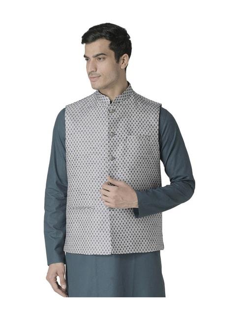tabard-grey-sleeveless-mandarin-collar-nehru-jacket