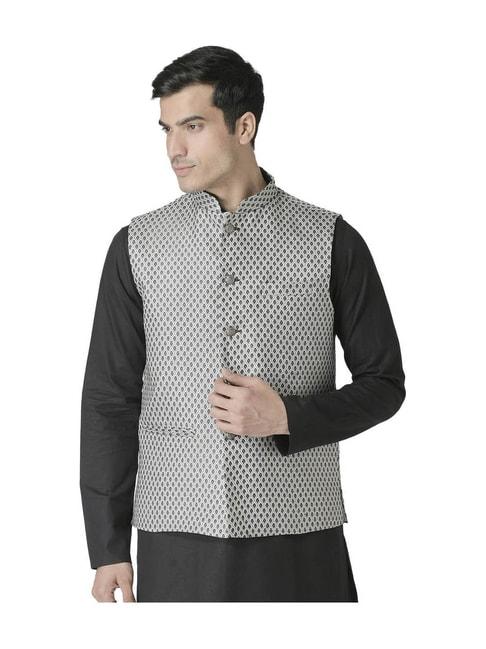 tabard-grey-mandarin-collar-sleeveless-nehru-jacket