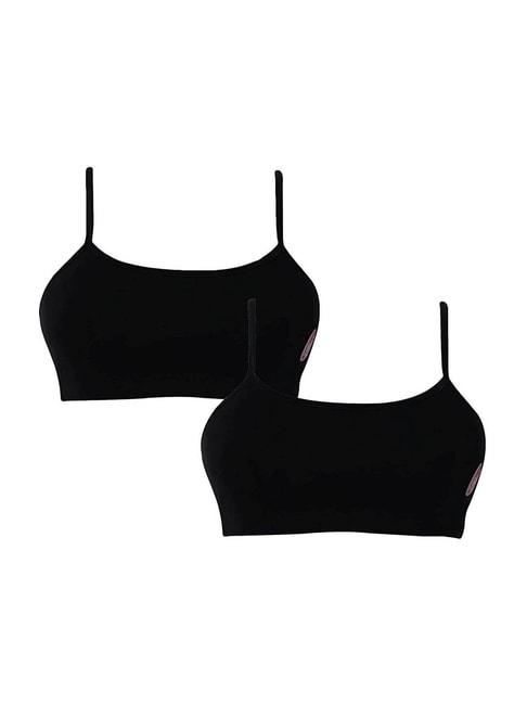 d'chica-kids-black-cotton-bras---pack-of-2