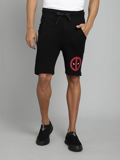 free-authority-deadpool-printed-regular-fit-shorts