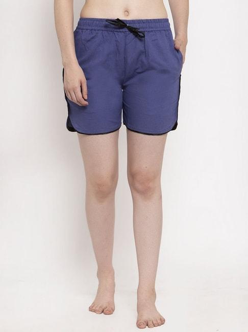 secret-wish-navy-cotton-shorts