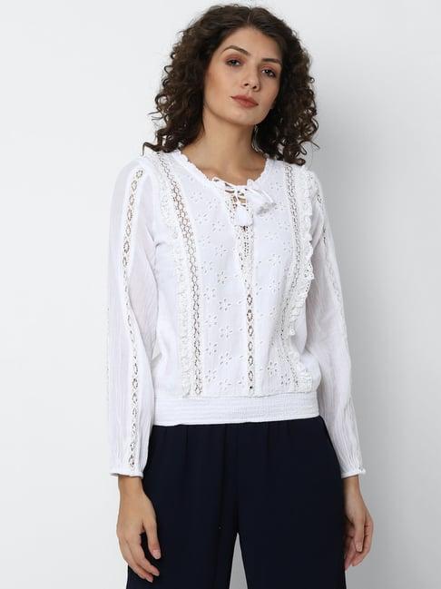 american-eagle-outfitters-white-a-line-top