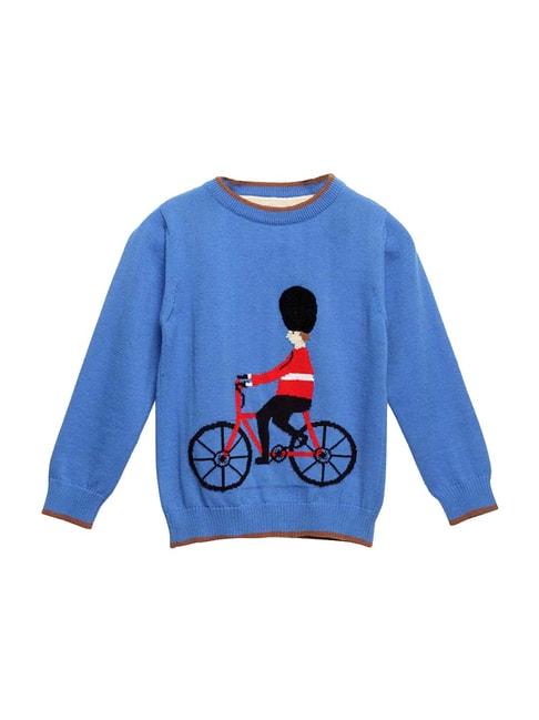 cherry-crumble-by-nitt-hyman-kids-blue-printed-sweater