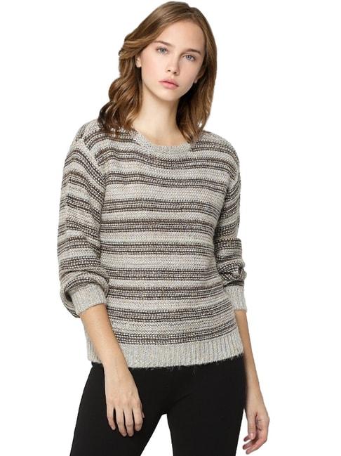 only-grey-striped-pullover