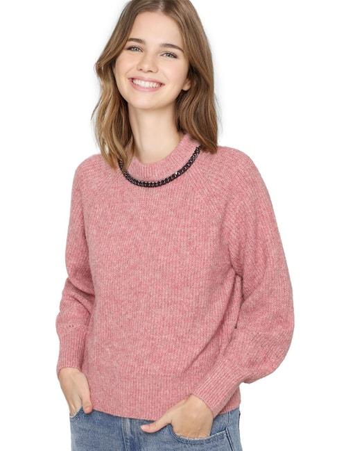 only-pink-full-sleeves-pullover