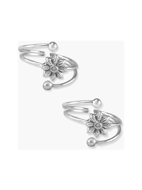 taraash-92.5-sterling-silver-floral-toe-rings-for-women