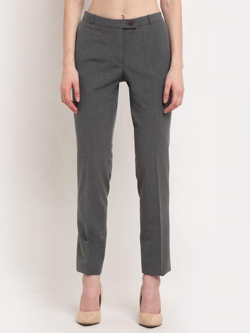 crozo-by-cantabil-grey-flat-front-trousers
