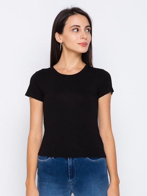 globus-black-regular-fit-t-shirt