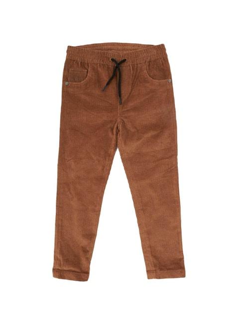 angel-&-rocket-kids-brown-solid-trousers