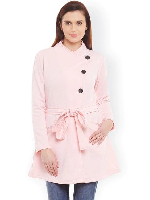belle-fille-pink-regular-fit-coat