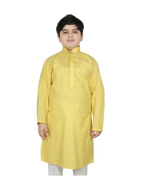 sg-yuvraj-kids-yellow-cotton-kurta