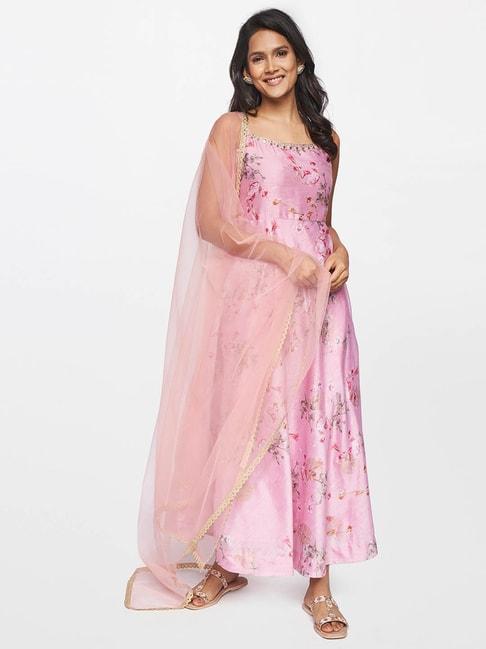 itse-pink-floral-print-dress