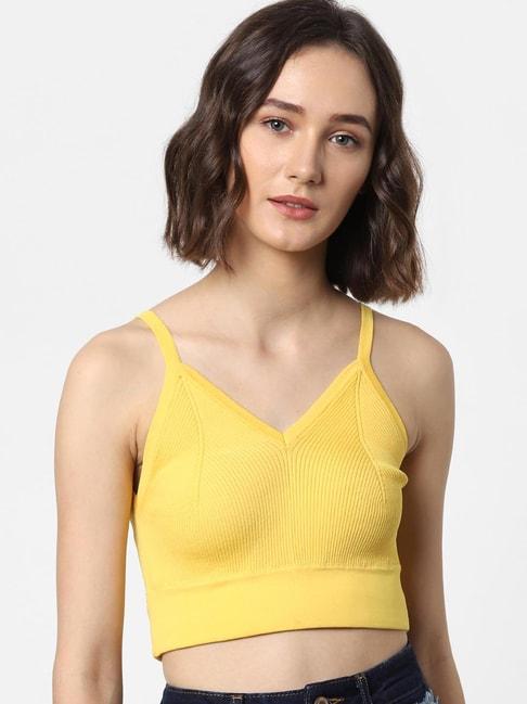 only-yellow-v-neck-top