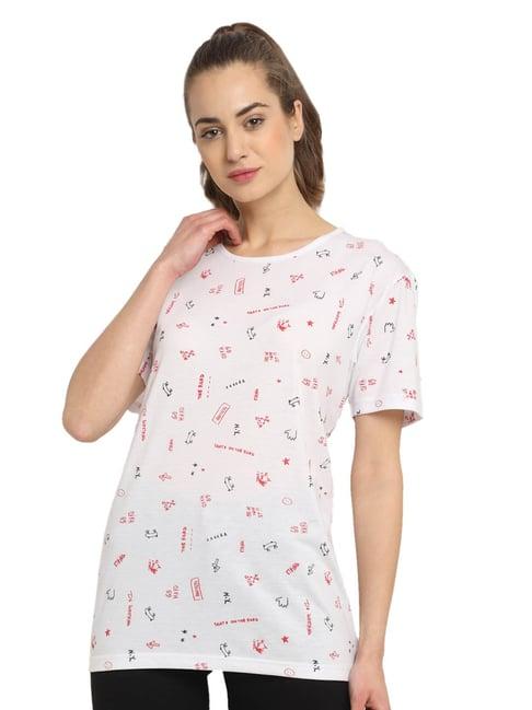 vimal-jonney-white-printed-t-shirt
