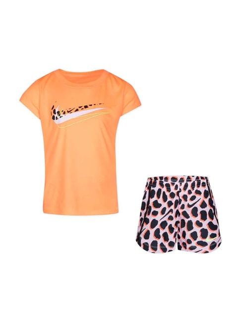 nike-kids-peach-logo-print-t-shirt-&-shorts