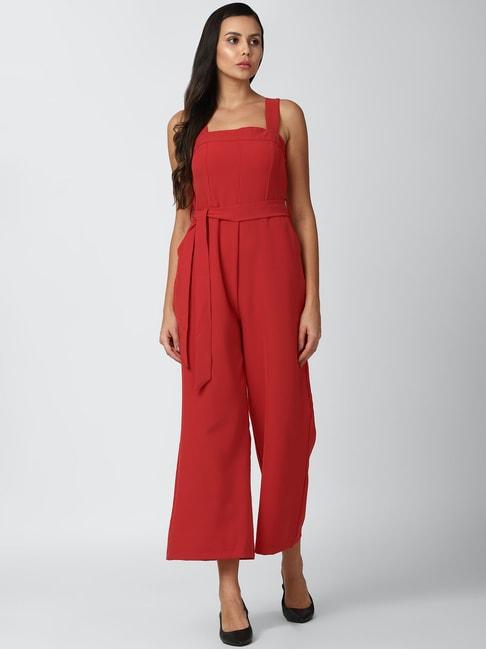van-heusen-red-full-length-jumpsuit