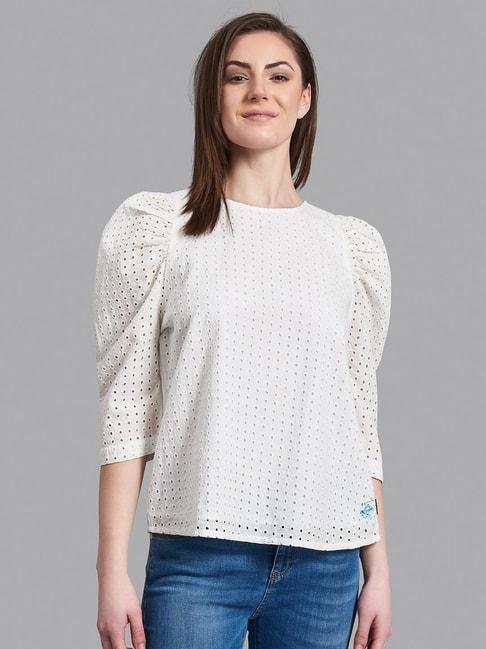 beverly-hills-polo-club-white-round-neck-embroidered-top