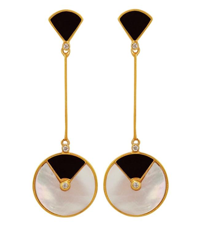 kesya-black-mop-deco-fan-earrings
