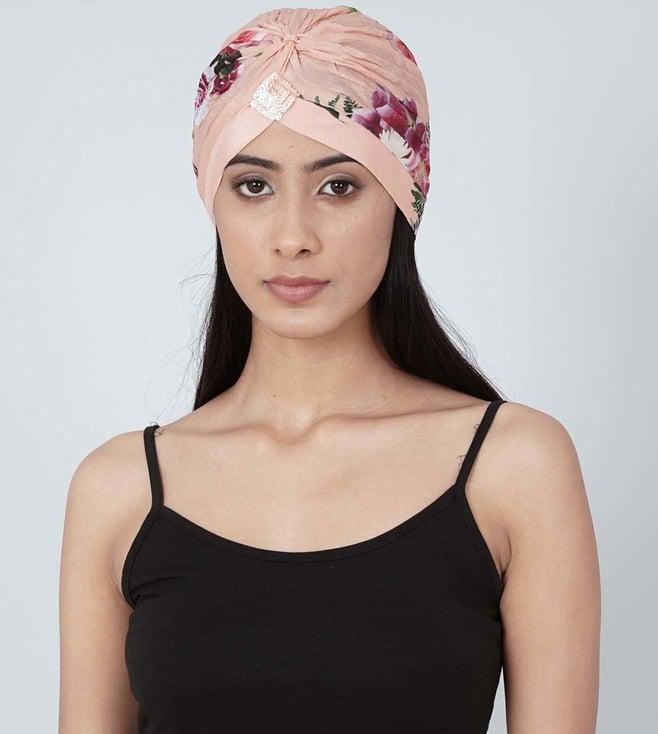 first-resort-by-ramola-bachchan-pink-floral-print-turban