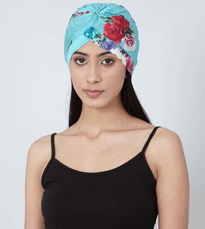 first-resort-by-ramola-bachchan-blue-floral-print-turban
