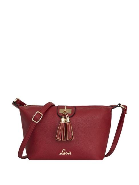 lavie-marma-red-tassel-sling-bag