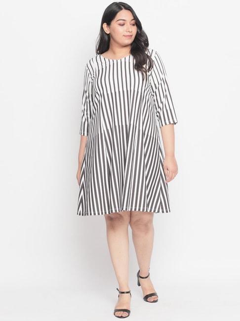 amydus-white-&-black-striped-dress