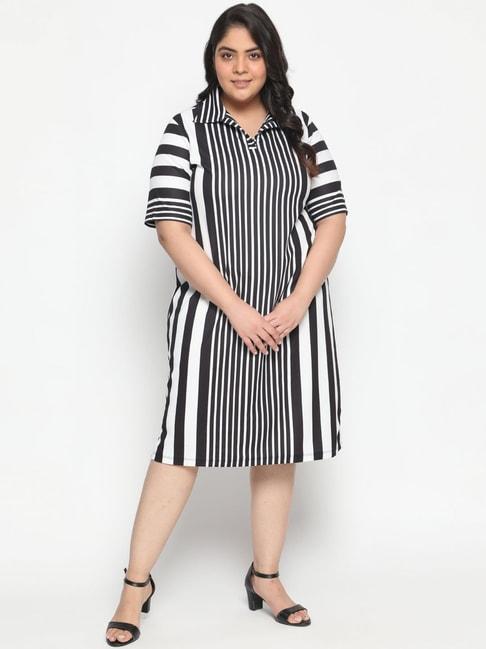 amydus-black-&-white-striped-dress