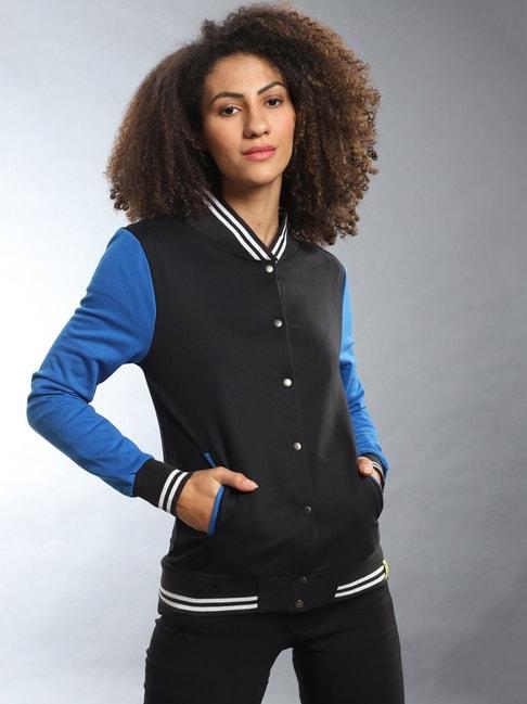 campus-sutra-black-other-print-jacket