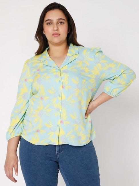 vero-moda-curve-aqua-floral-print-shirt