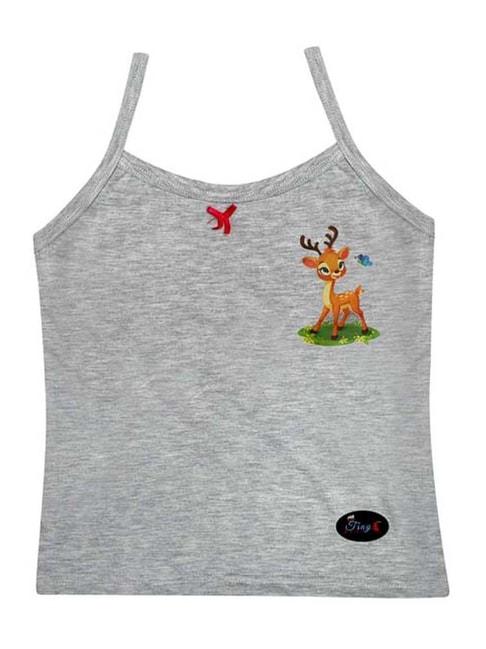 tiny-bugs-kids-grey-cotton-printed-camisole