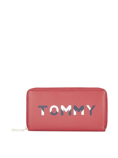 tommy-hilfiger-rainier-red-printed-zip-around-wallet-for-women