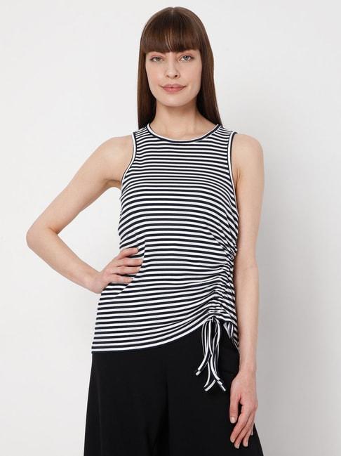 vero-moda-black-&-white-striped-top