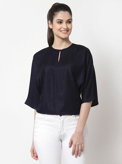 style-quotient-navy-a-line-top