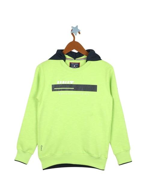 monte-carlo-kids-green-graphic-print-hoodie
