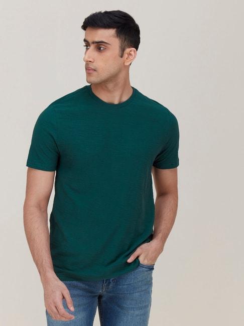wes-casuals-by-westside-teal-eco-save-slim-fit-t-shirt