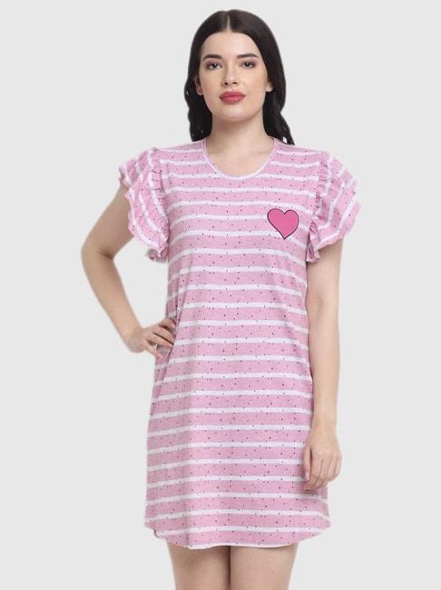 slumber-jill-pink-striped-night-dress