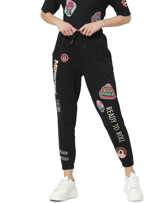 only-jet-black-graphic-print-joggers