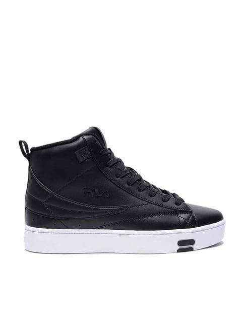 fila-women's-gennaio-coal-black-ankle-high-sneakers
