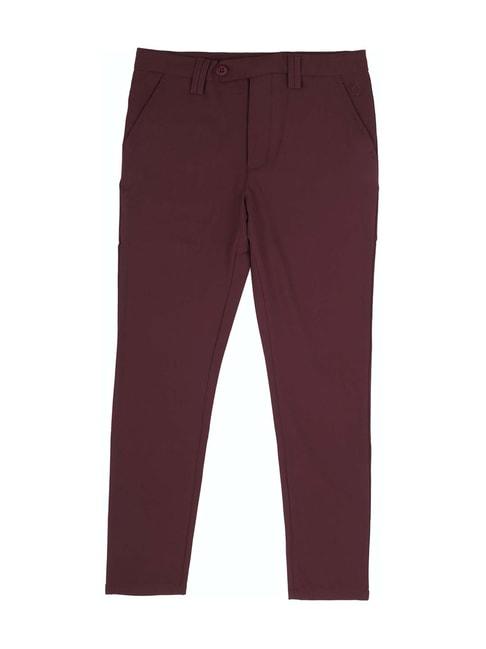 allen-solly-junior-maroon-mid-rise-trousers