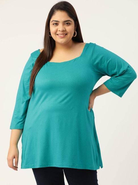 therebelinme-turquoise-a-line-top