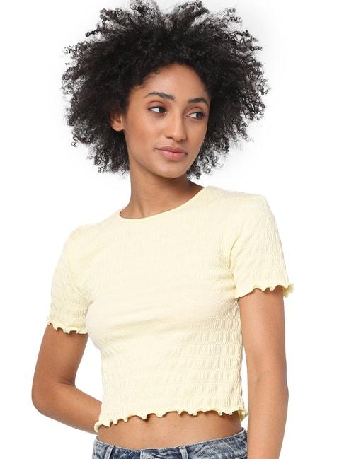 only-yellow-round-neck-top